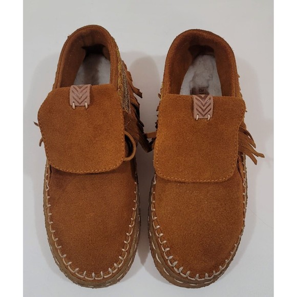Laidback London Ekry Chestnut Suede Handmade Mocassin Sz.EU-36 US-5 - Picture 1 of 7